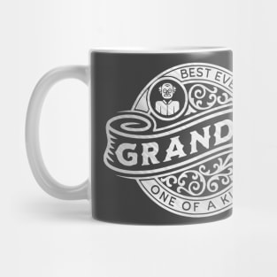 Grandpa Silver Vintage Sign Mug